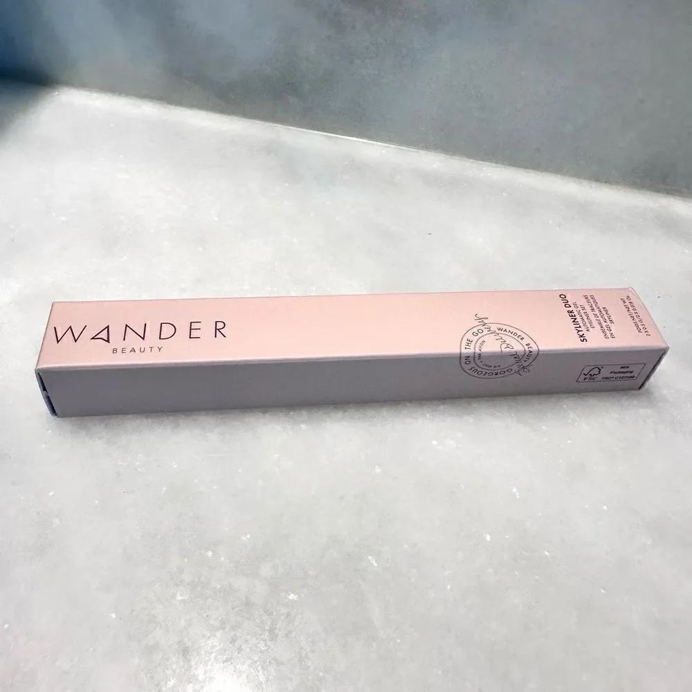 Wander Beauty Jet Black Tan Line Automatic Gel Eyeliner Set New